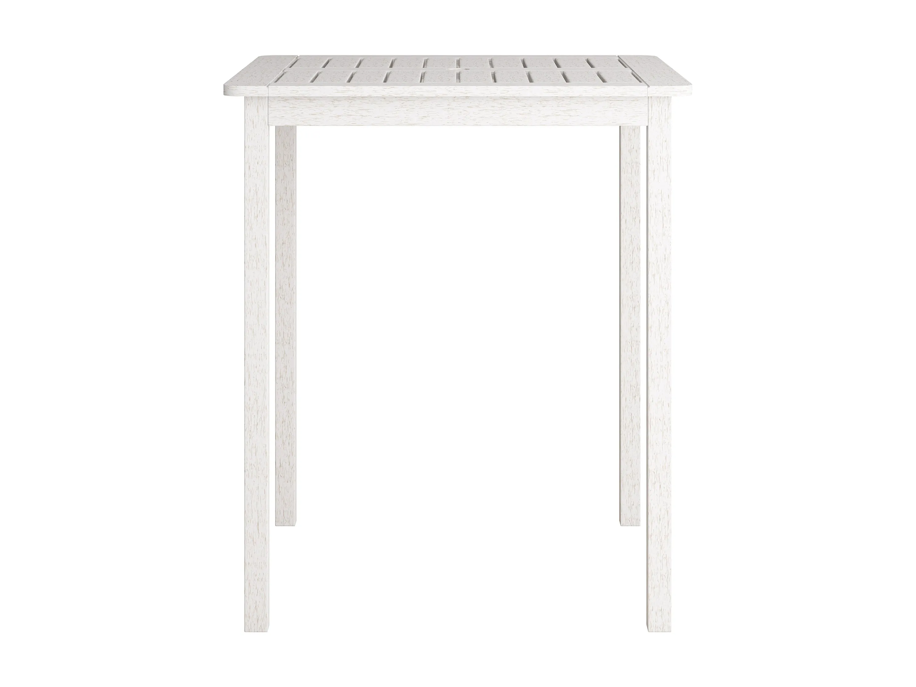 Washed White Outdoor Bar Height Table