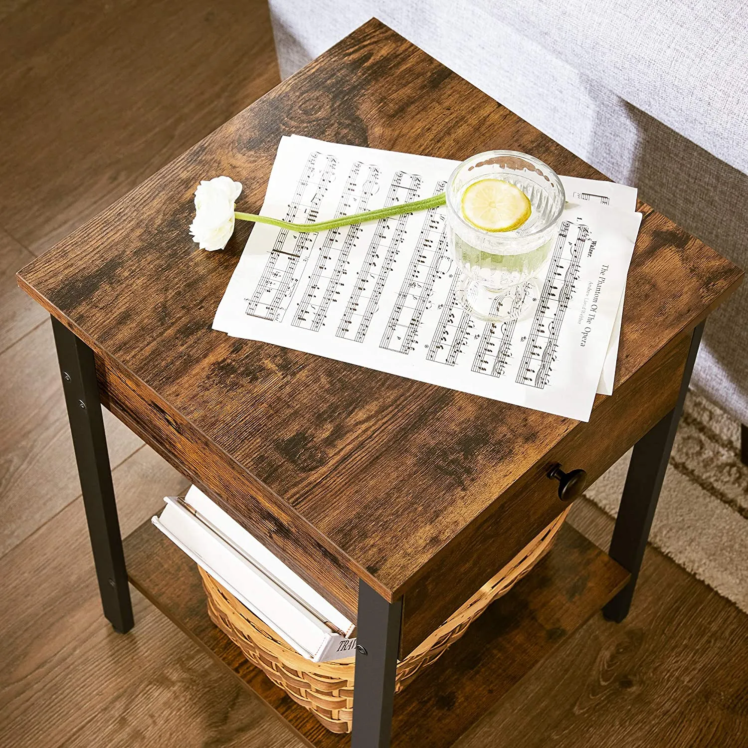 Wooden Bedside Table