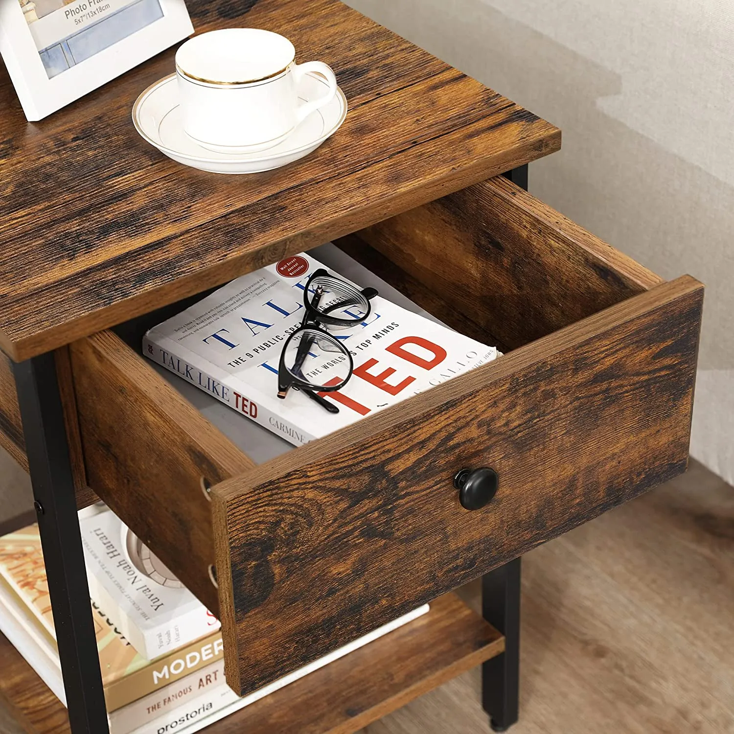 Wooden Bedside Table